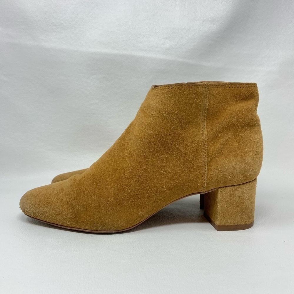 Madewell The Lucien Boot in Suede, Bronzed Birch G0422 Ankle Boots, Women’s Sz 8